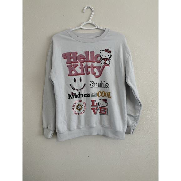 Hello Kitty Sweatshirt Medium White by Sanrio‎ - Picture 1 of 6